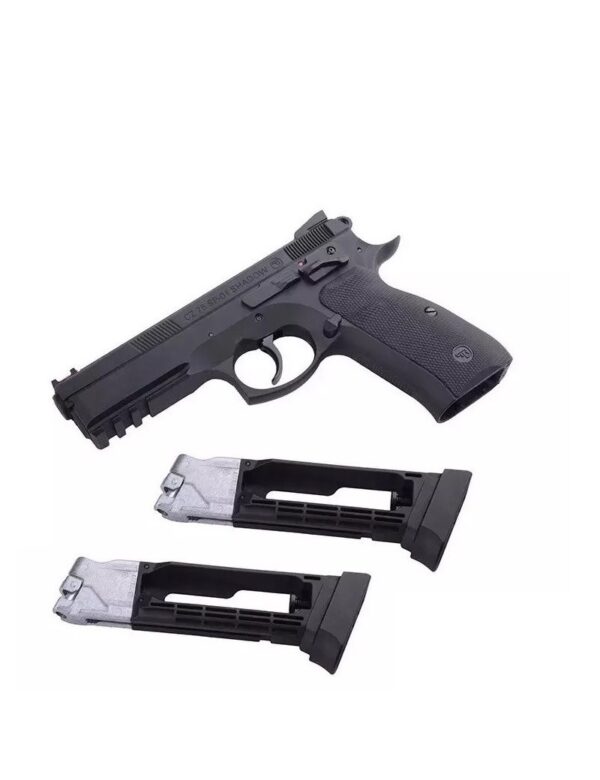 CZ 75 SP-01 ASG su papildoma dėtuve